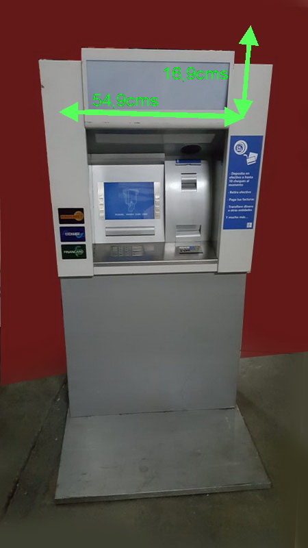 cajero automatico replica metal 174x90x38 base 94x53.5 (185eu.) 1u